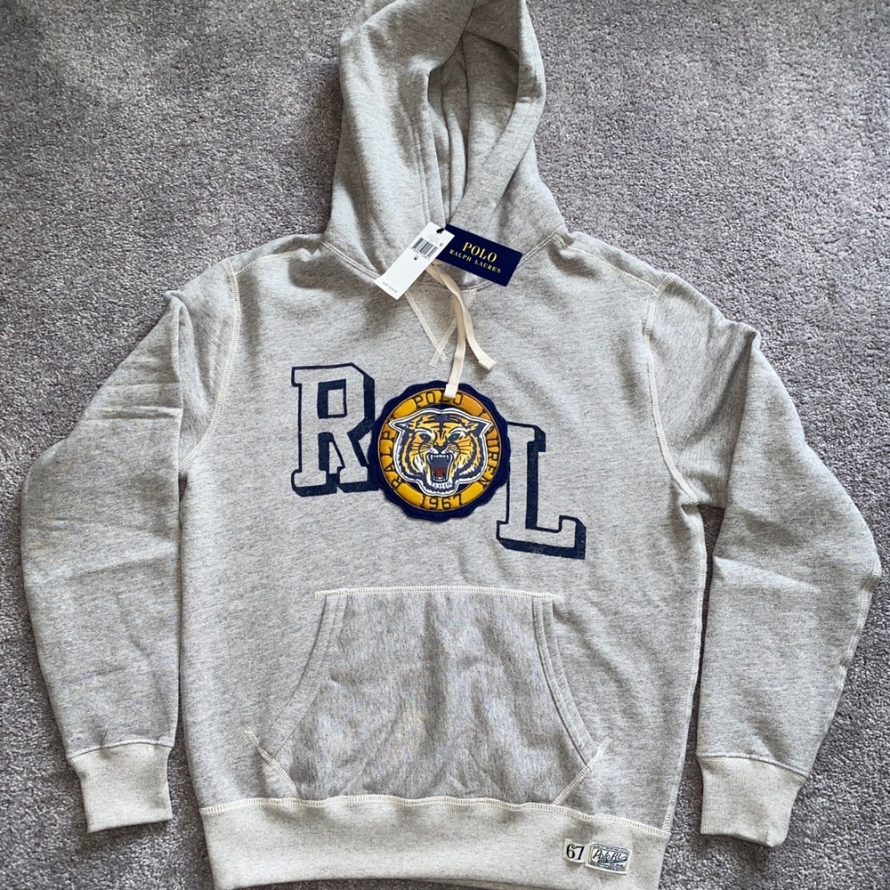 Polo Ralph Lauren Men’s Tiger Pullover Grey Sz M